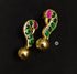 925 Silver Peacock Kundan Earrings